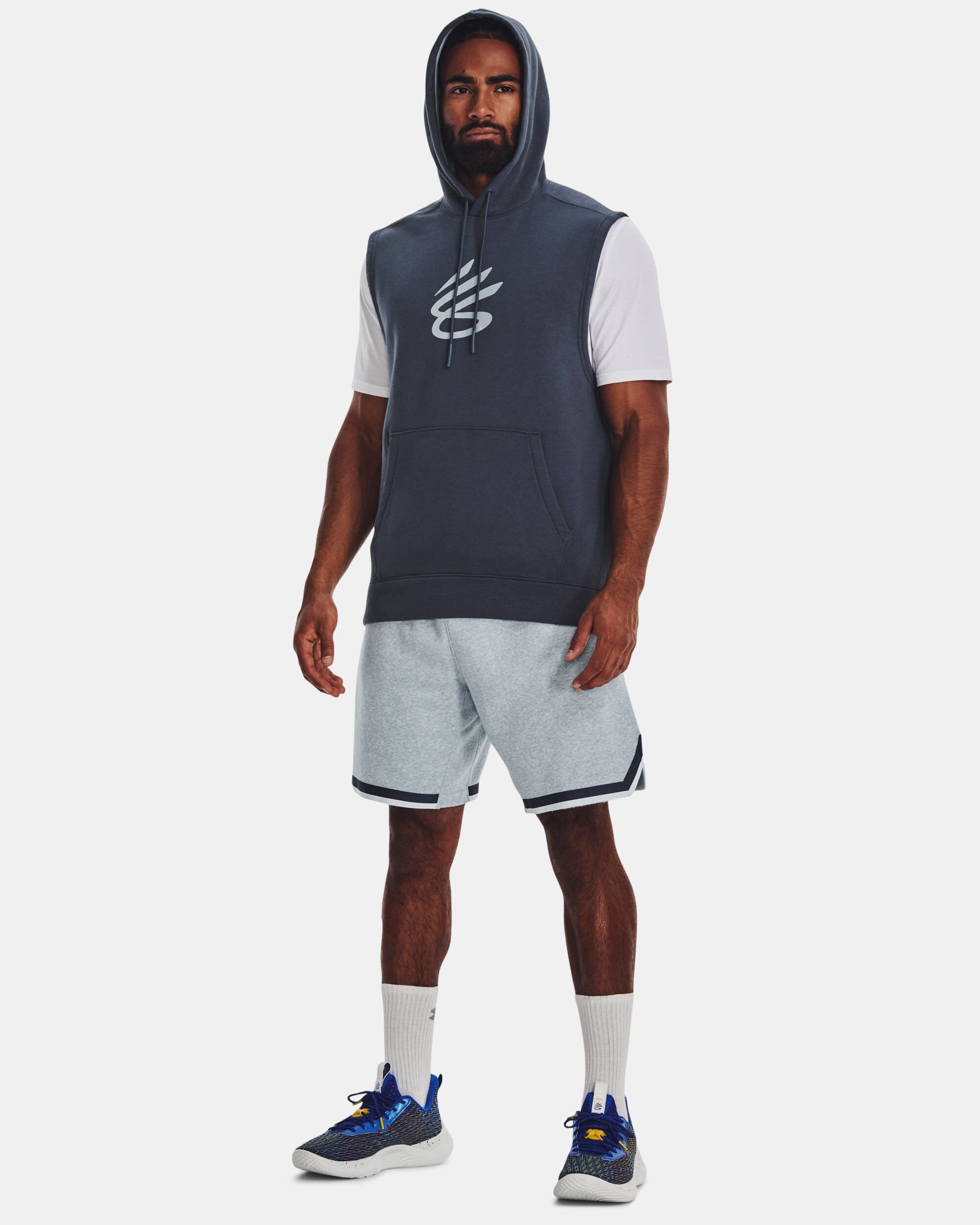 Under armour mk1 terry sleeveless hoodie hot sale