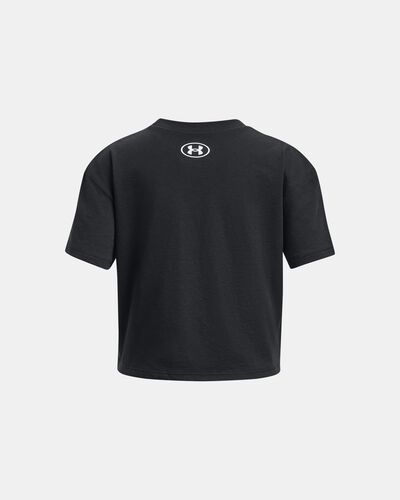 Girls' UA Crop Sportstyle Logo Short Sleeve