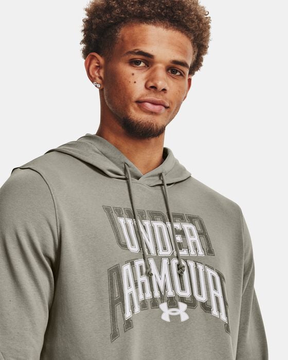 Men's UA Rival Terry Graphic Hoodie image number 3