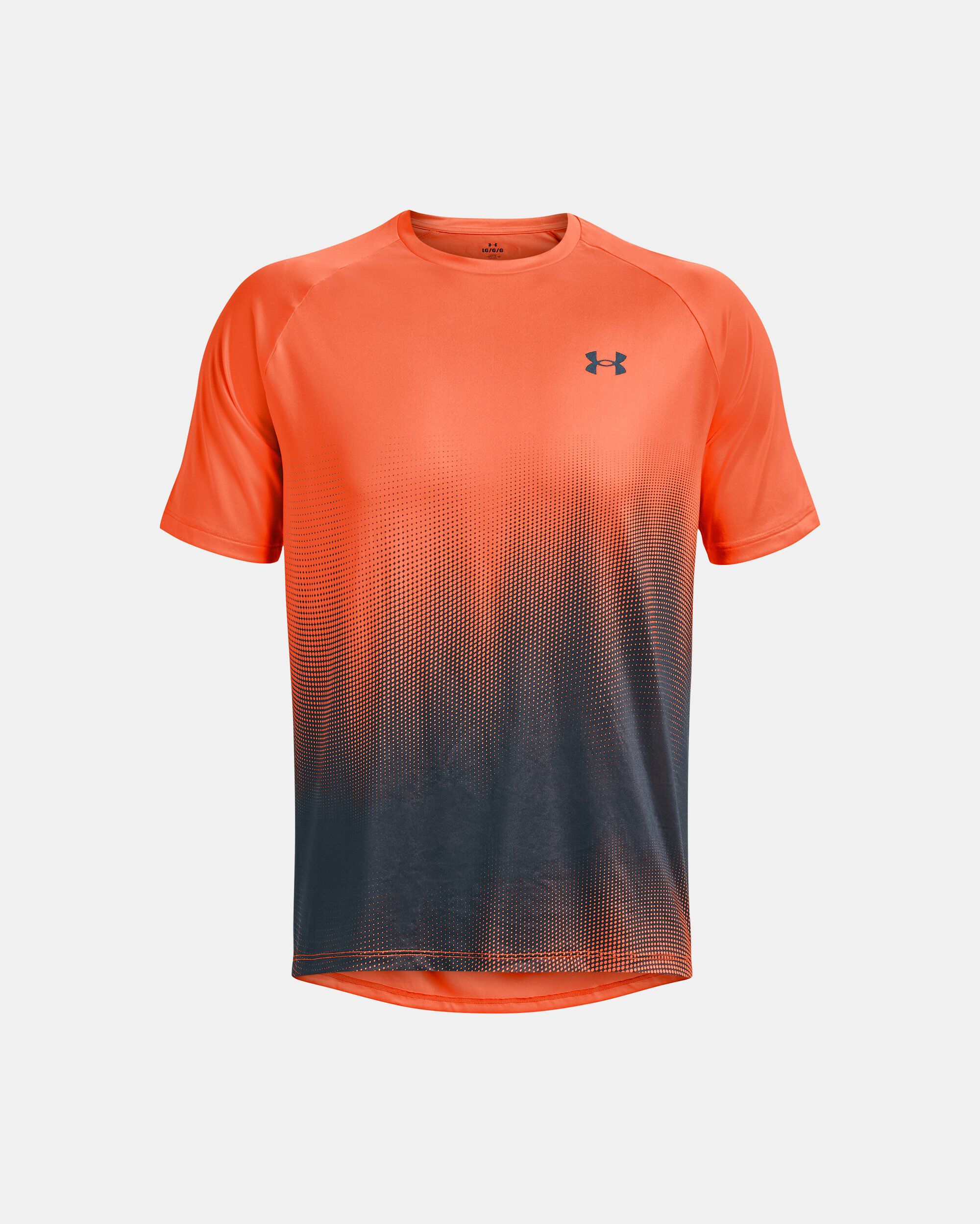 Orange under armour shirts store