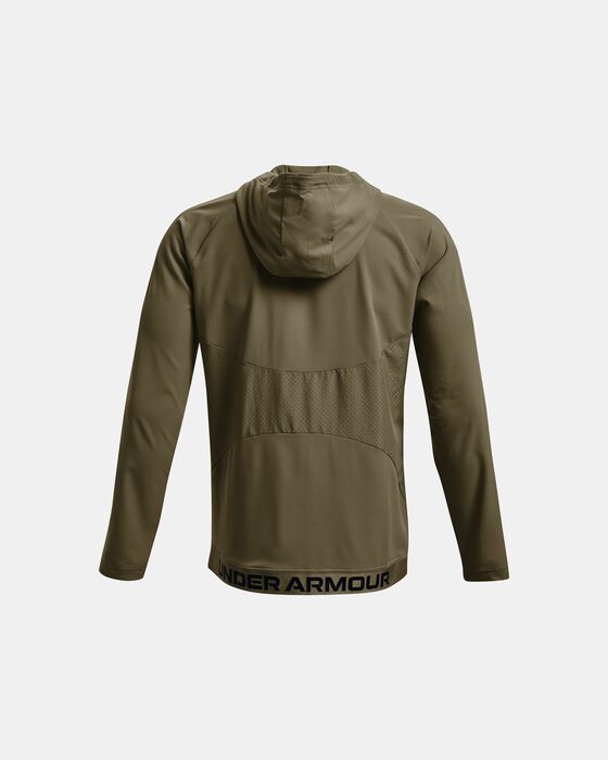 Men's UA Woven Perforated Windbreaker Jacket image number 5