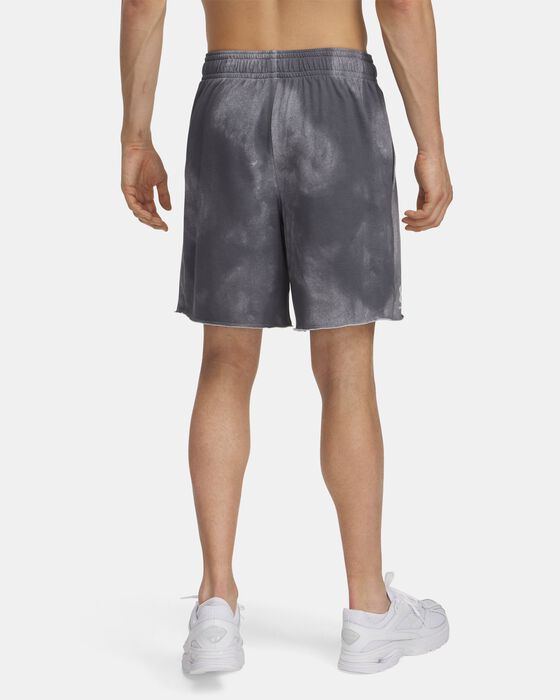 Men's UA Rival Terry Printed 8" Shorts image number 1