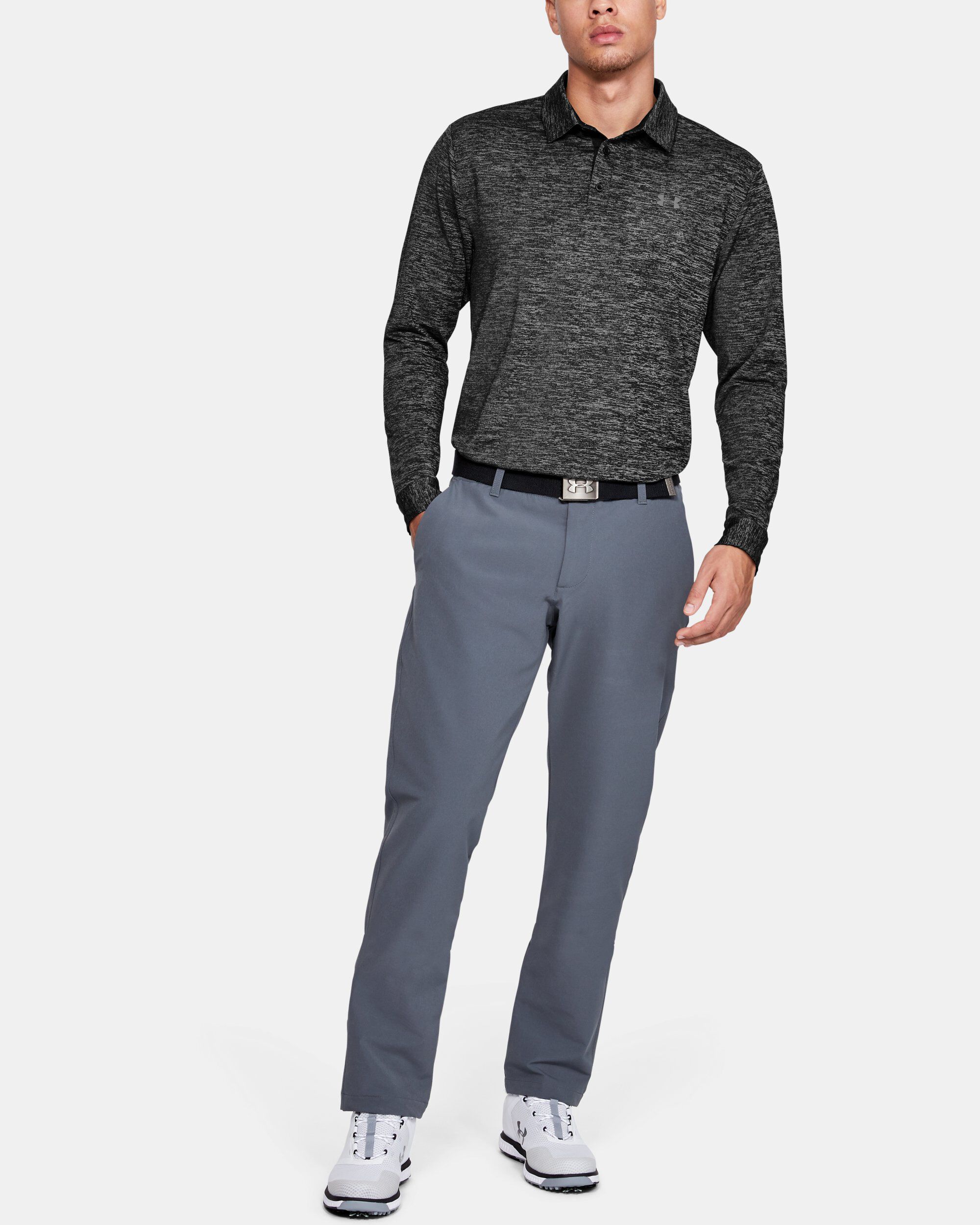 Men's ua playoff long sleeve polo on sale