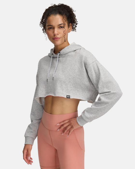 Women's UA Icon Terry Crop Hoodie image number 0