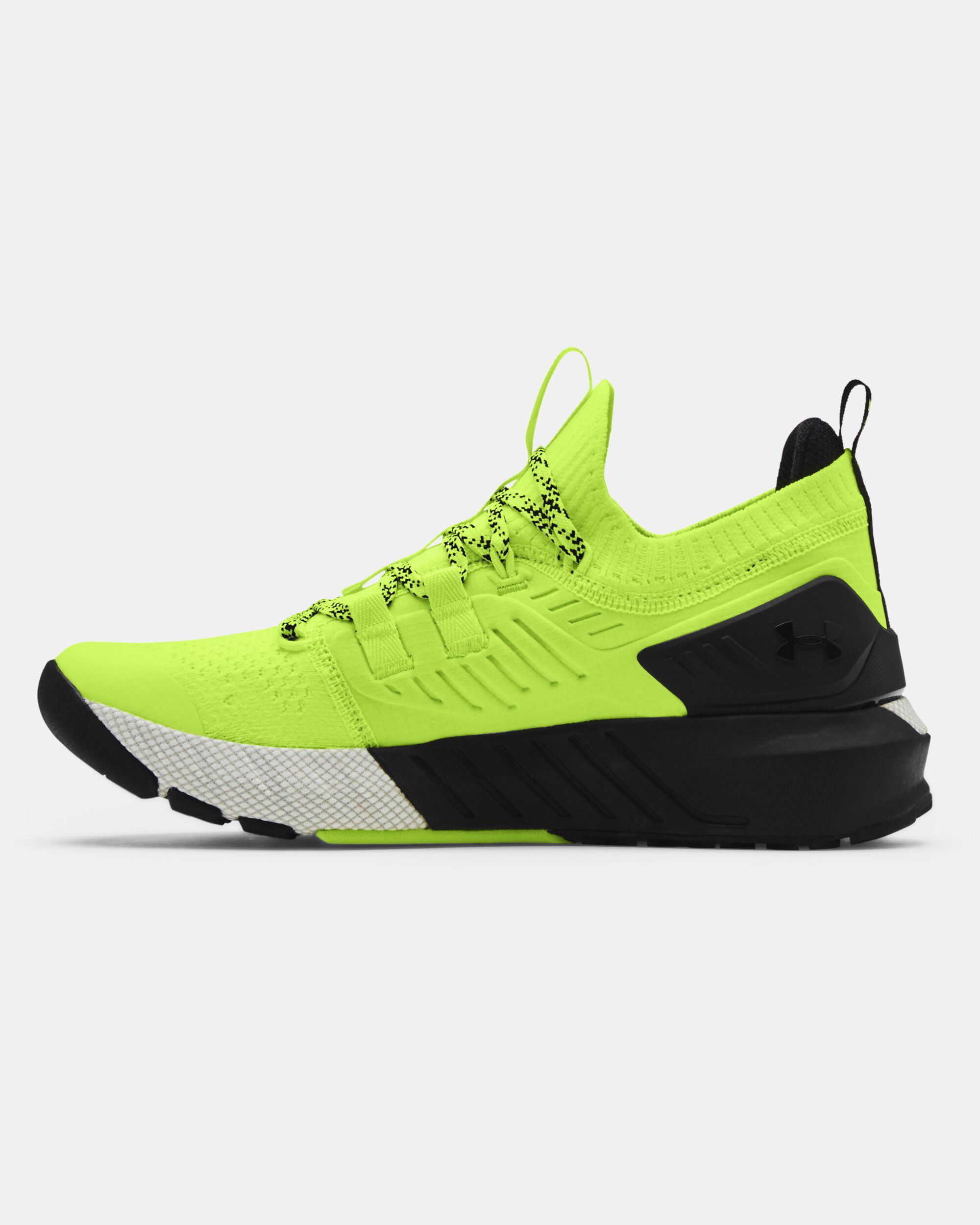 Buy Grade School UA Project Rock 3 Training Shoes Yellow in Dubai UAE Under Armour
