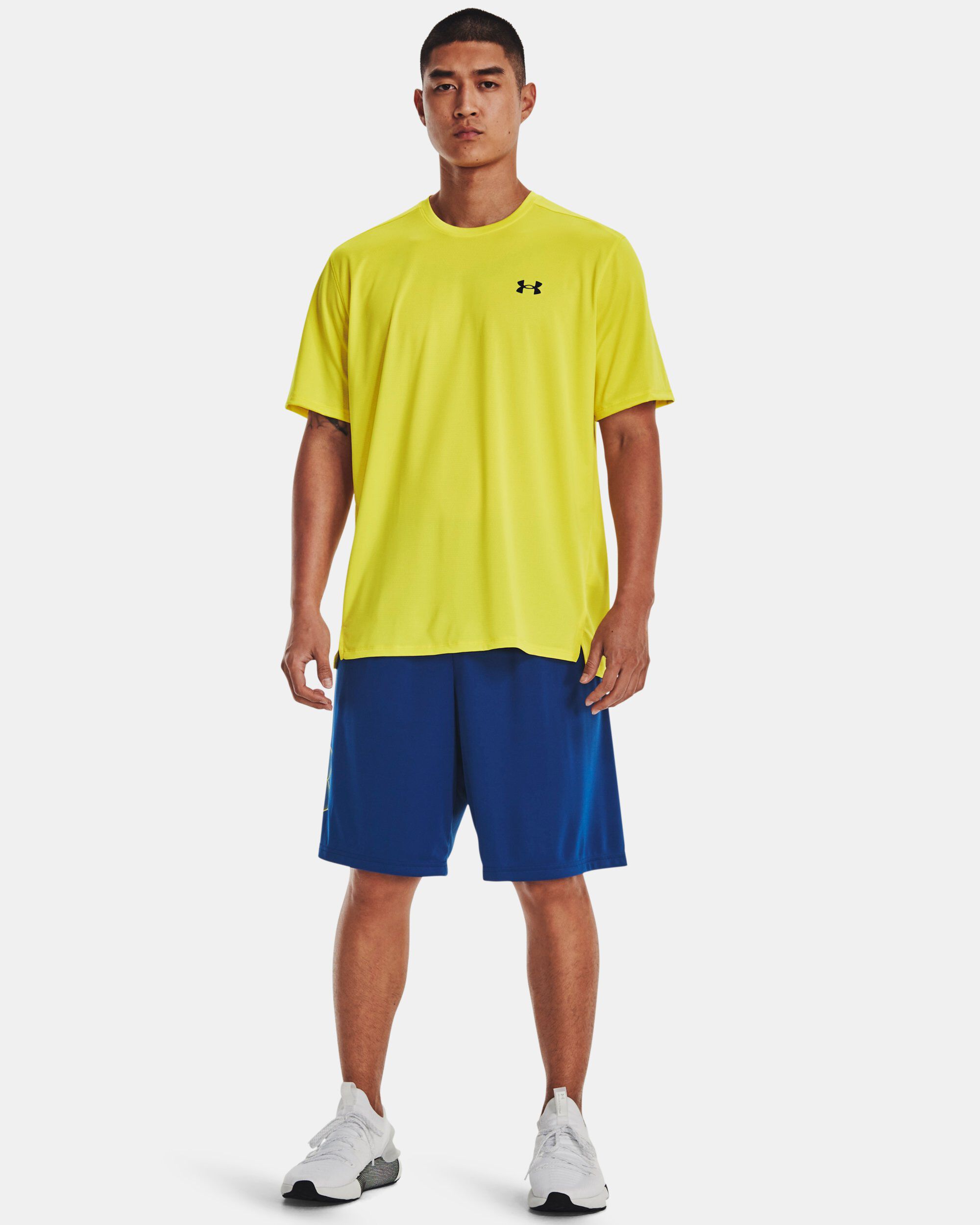 Neon yellow under armour on sale