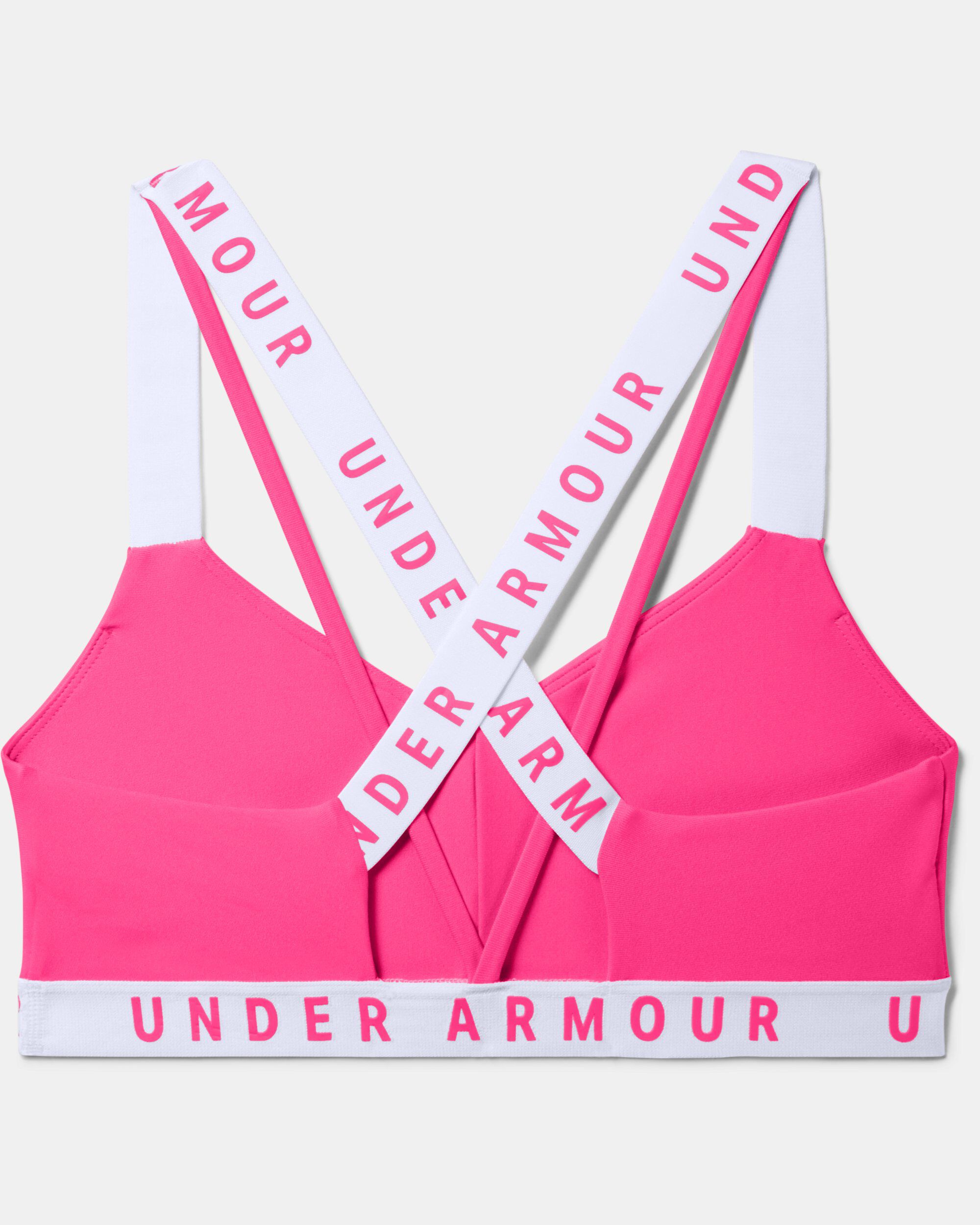 Under armour wordmark strappy sports bra shop