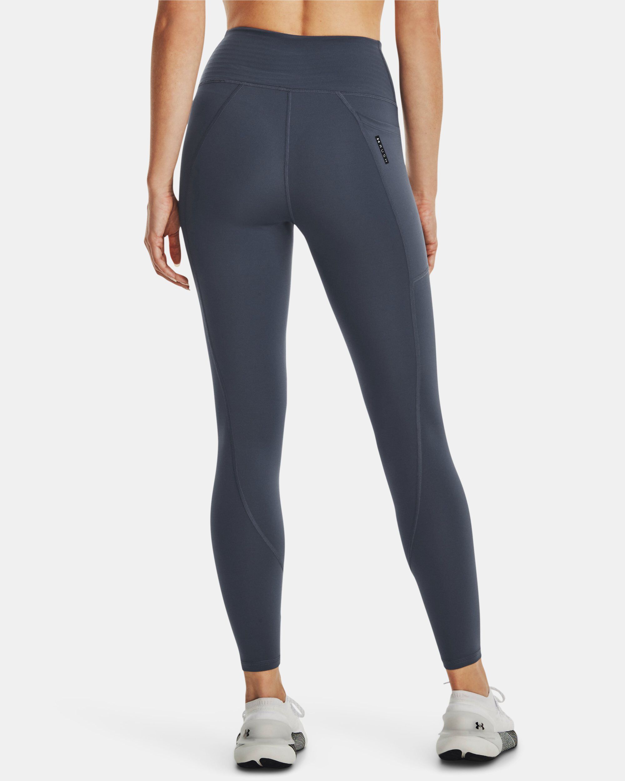 Buy Women s UA RUSH No Slip Waistband Full Length Leggings Grey in Dubai UAE Under Armour