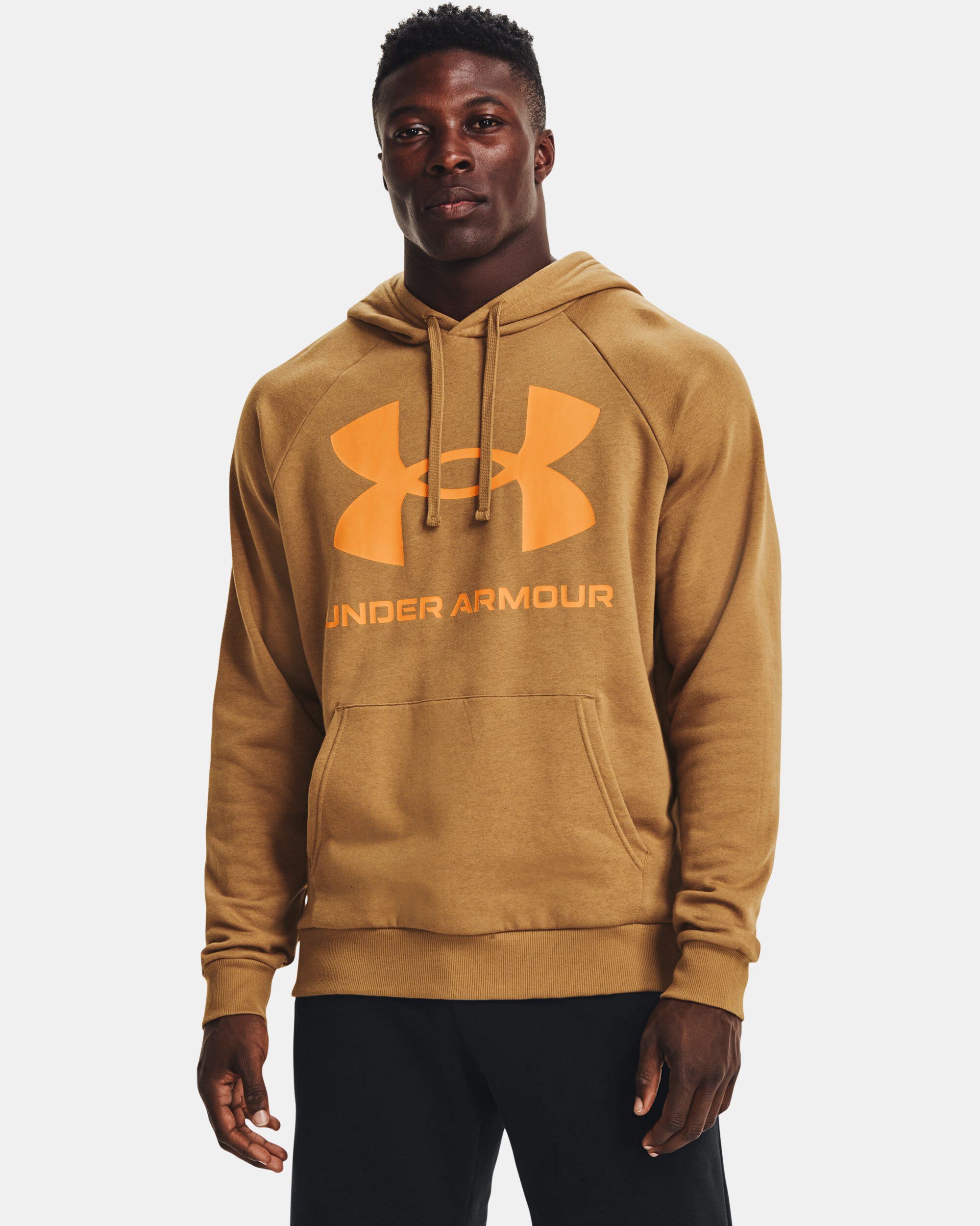 Brown under best sale armour hoodie