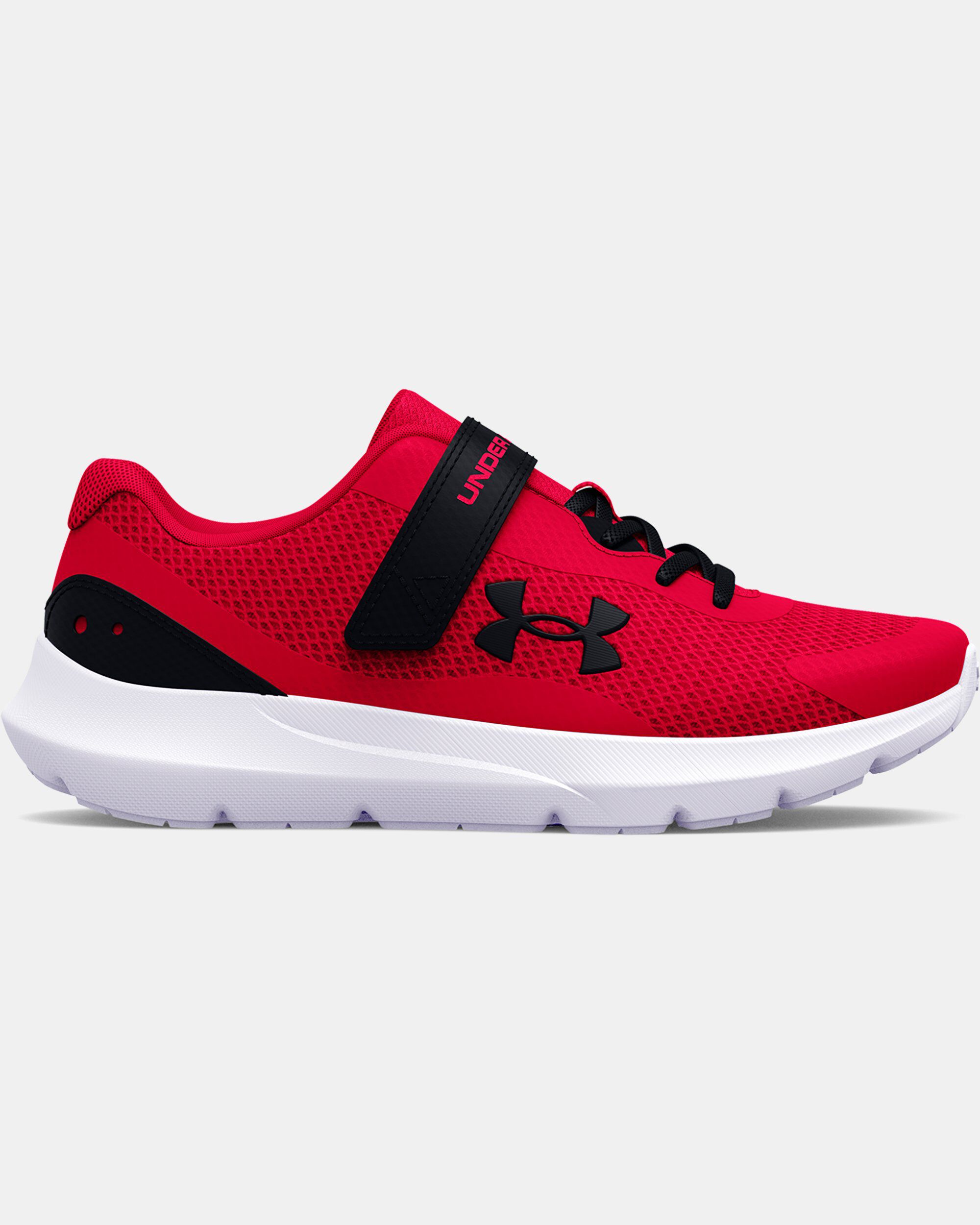 Boys red sale running shoes