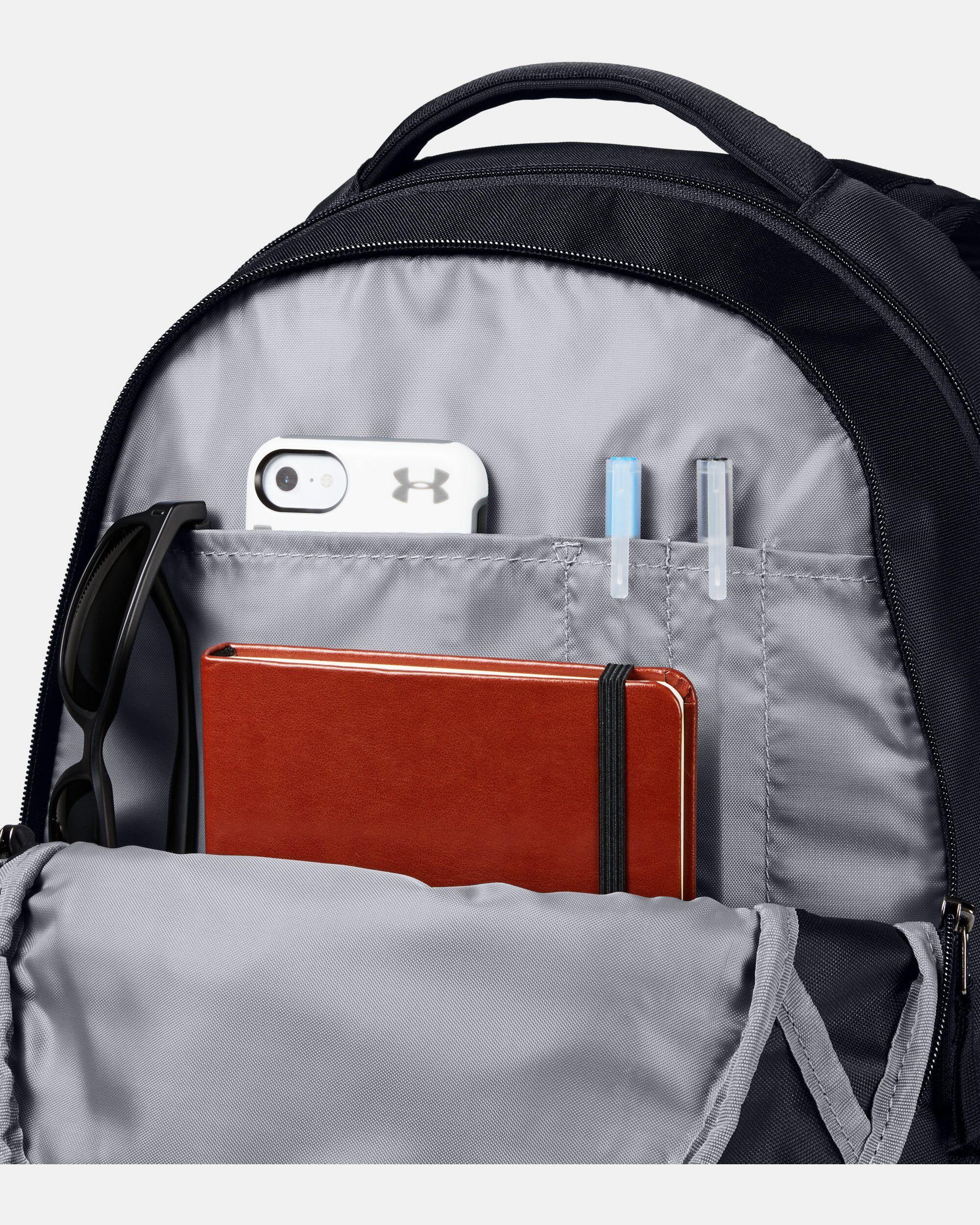 Orange and black sales under armour backpack