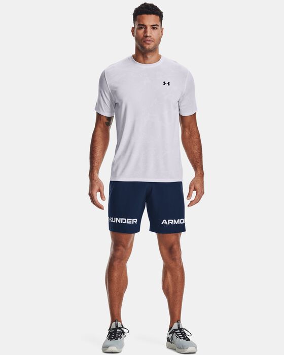 Men's UA Woven Graphic Wordmark Shorts image number 2