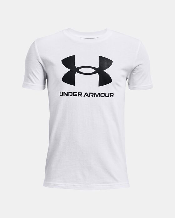 Boys' UA Sportstyle Logo Short Sleeve image number 0