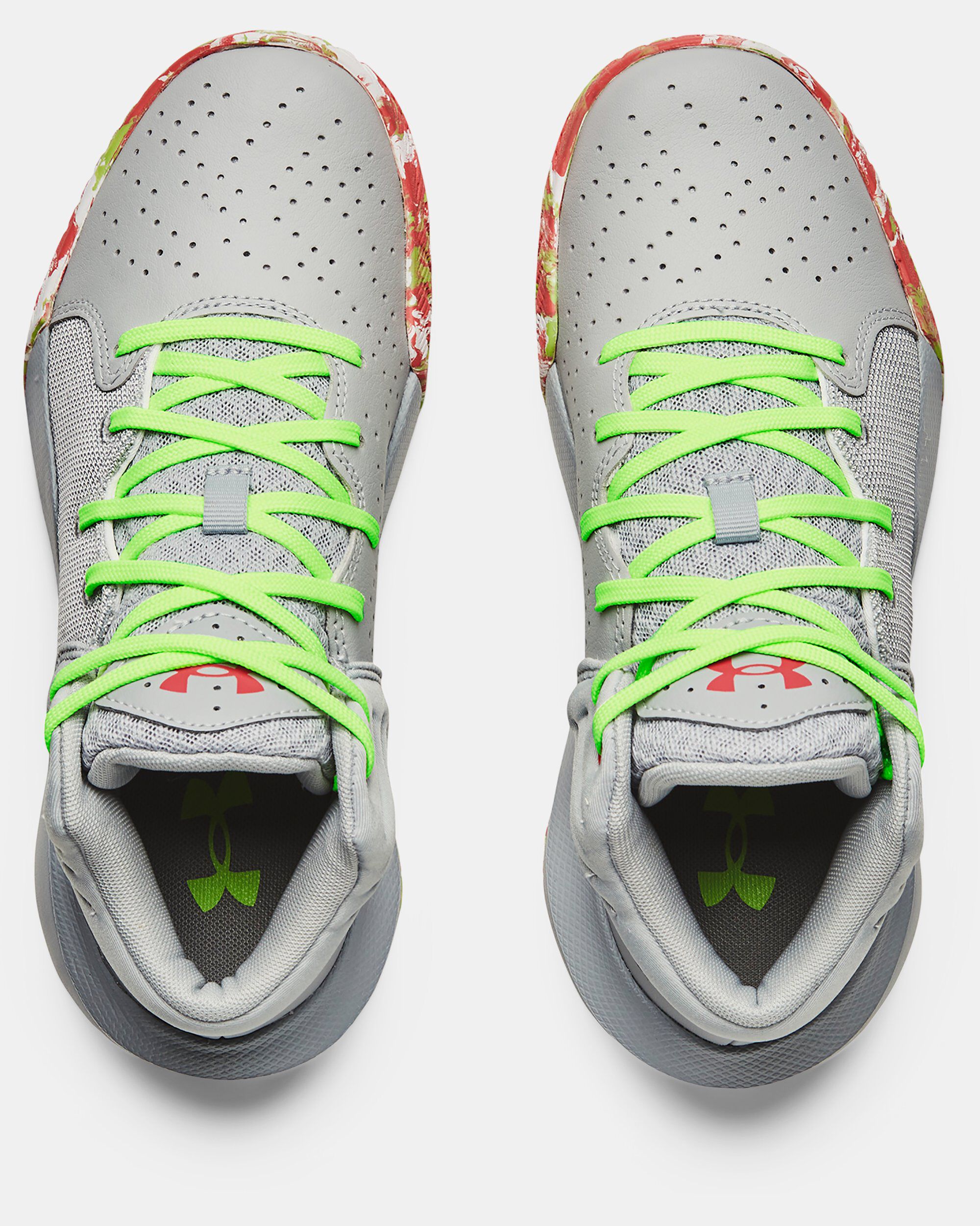 Buy Grade School UA Jet 21 Basketball Shoes Grey in Dubai UAE Under Armour