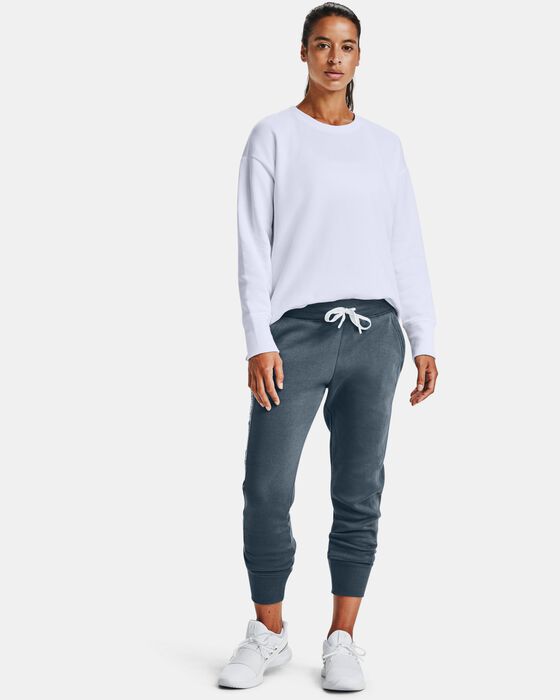 Women's UA Rival Fleece Embroidered Crew image number 2