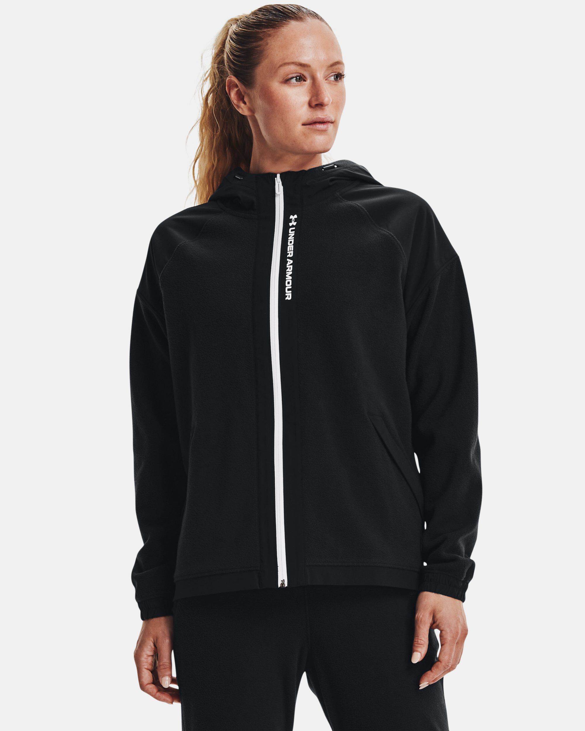 Under armour fleece full zip jacket women's store