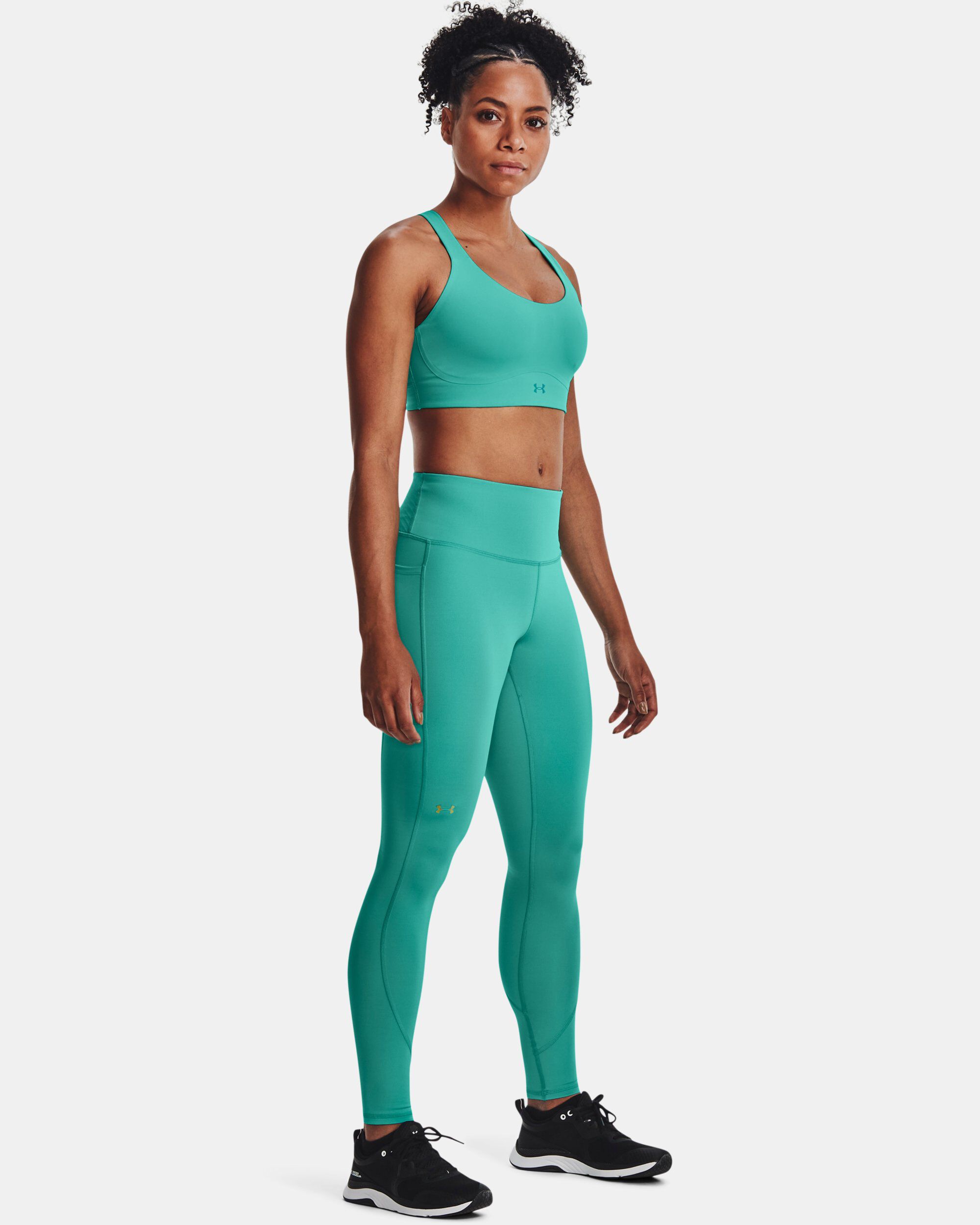 Buy Women s UA RUSH No Slip Waistband Full Length Leggings Green in Dubai UAE Under Armour
