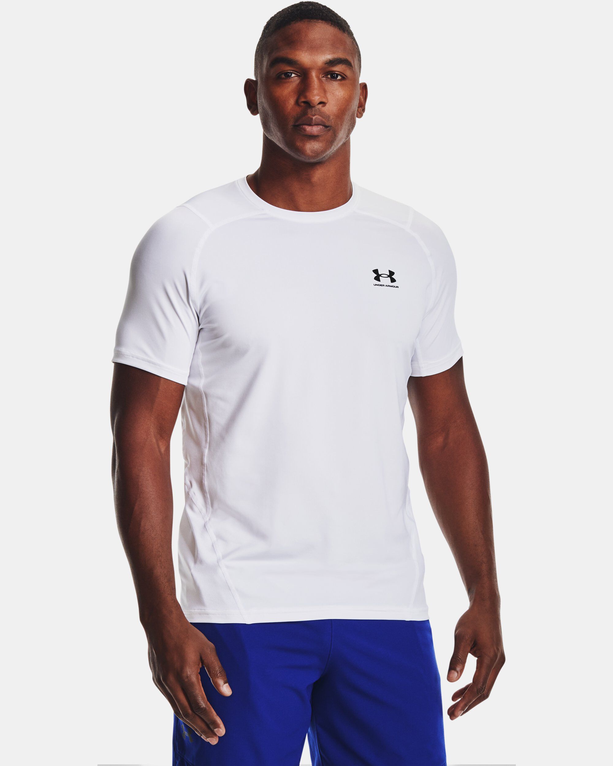 White under discount armour short sleeve