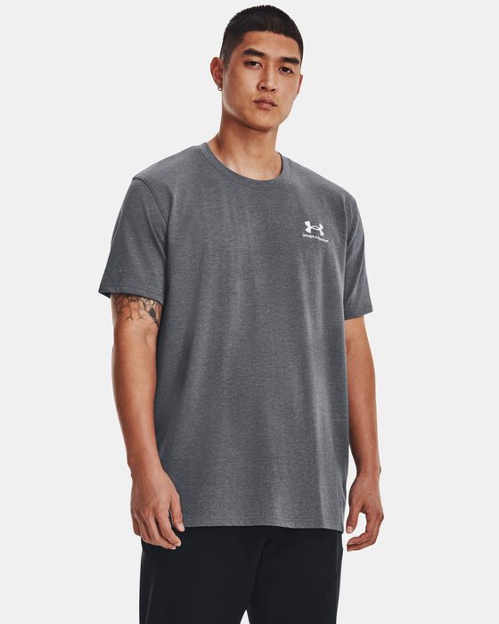 Men's UA Logo Embroidered Heavyweight Short Sleeve image number 0