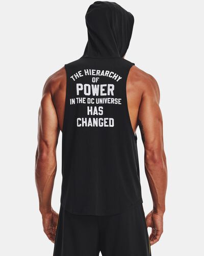 Men's Project Rock Black Adam Sleeveless Hoodie