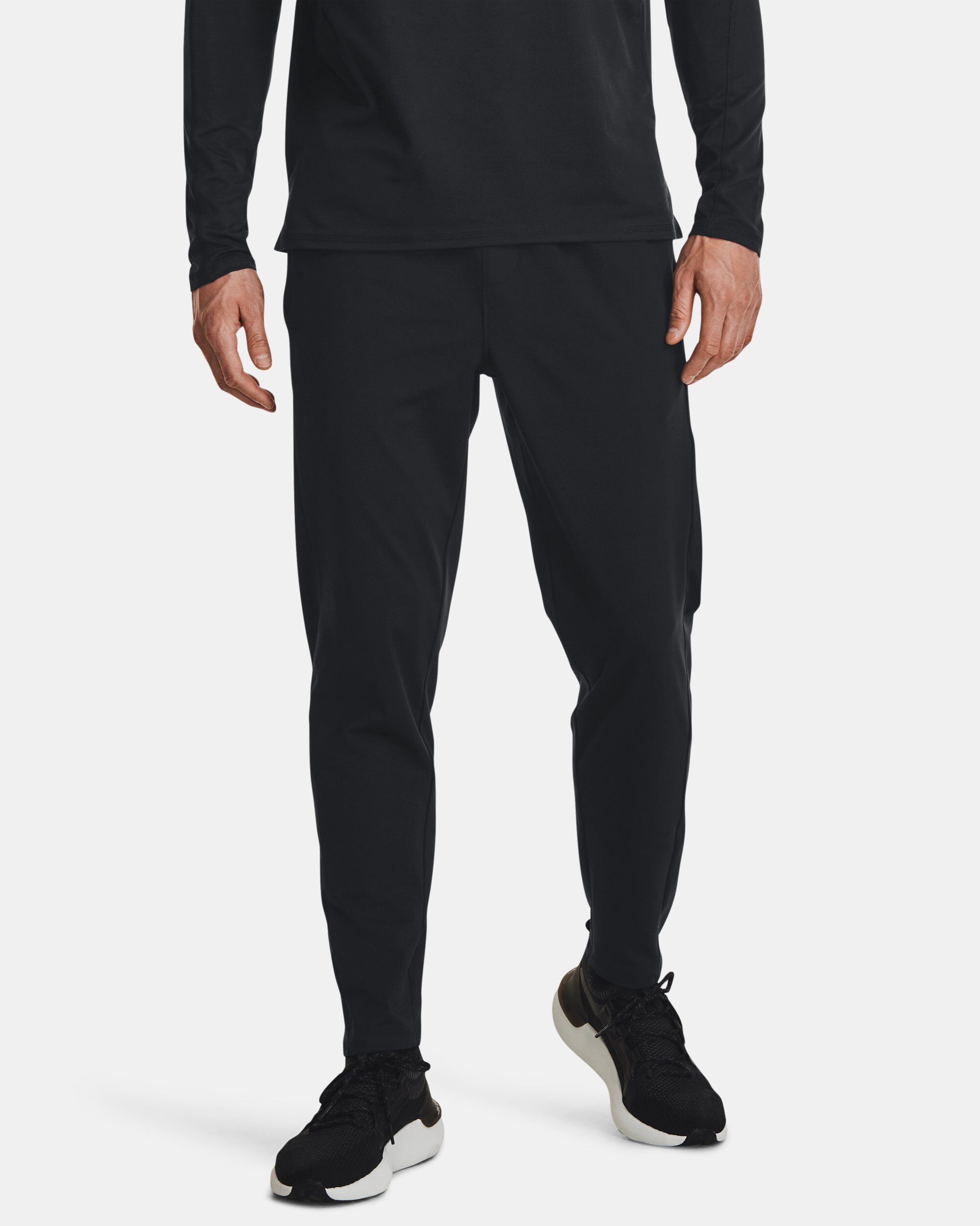 Buy Men s UA Meridian Tapered Pants Black in Dubai UAE Under Armour