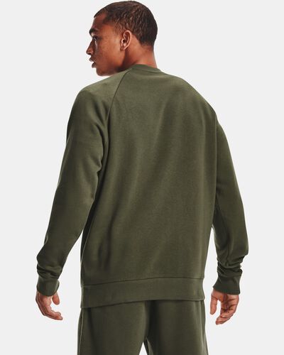Men's UA Rival Fleece Camo Script Crew