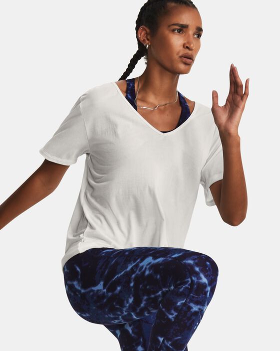 Women's Project Rock Completer Deep V T-Shirt image number 4