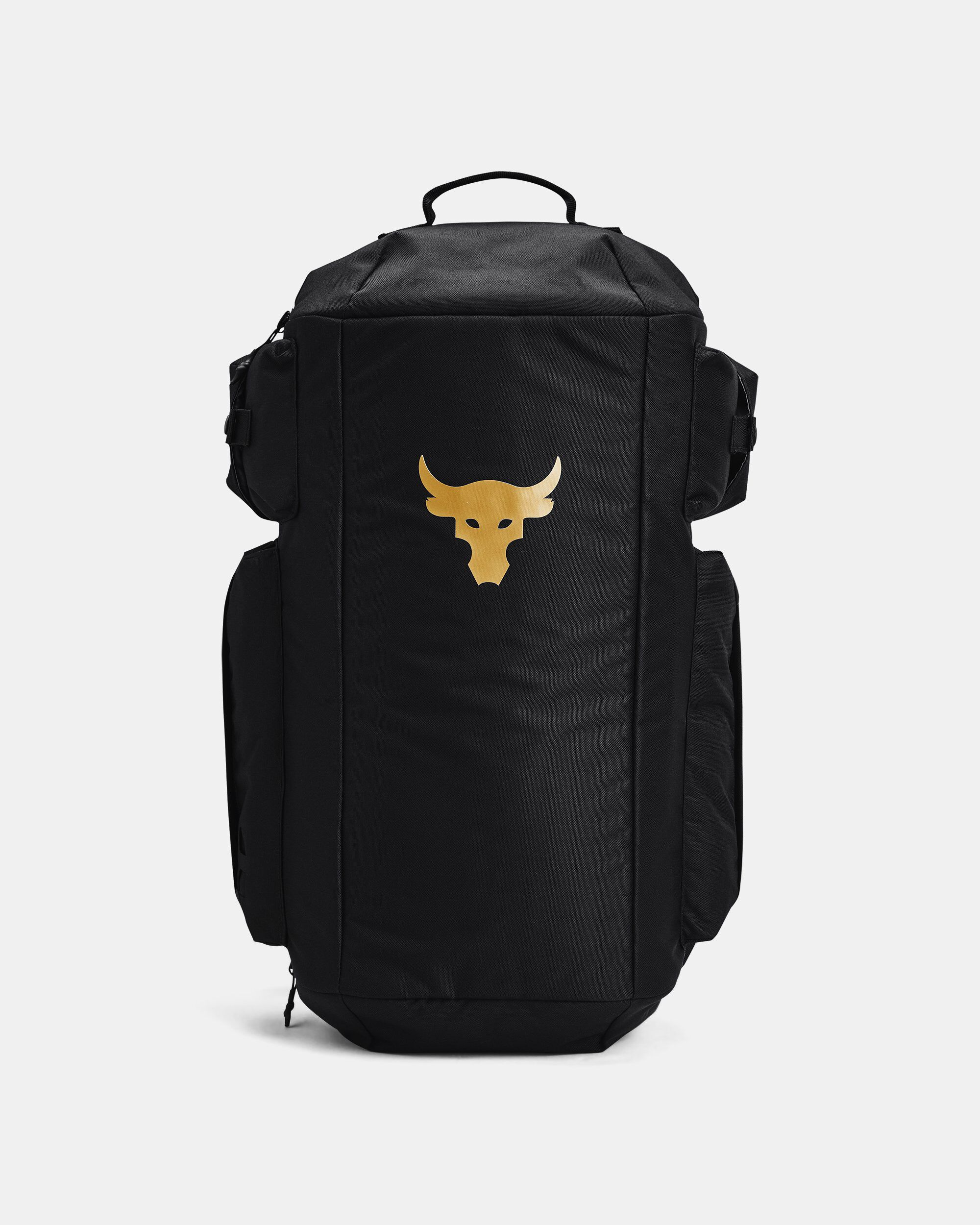 Shop Under Armour Project Rock Men's Duffel Backpack Black in