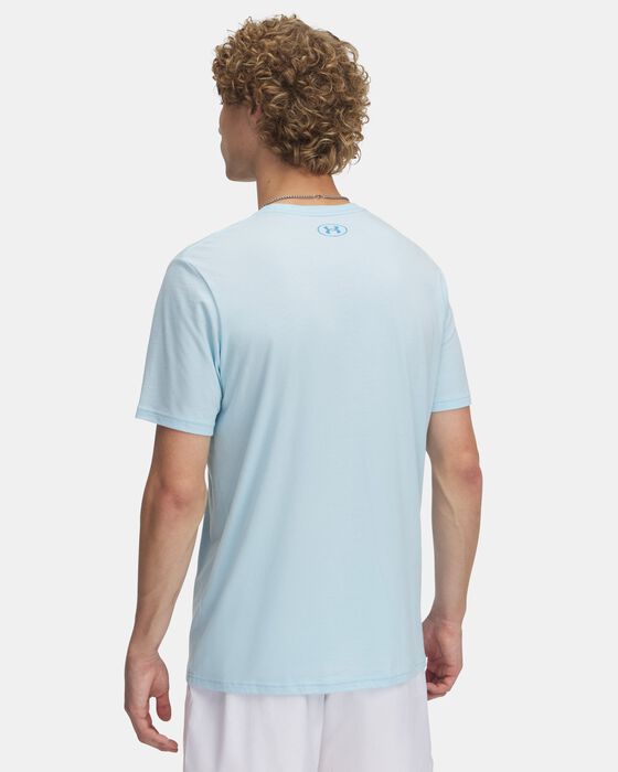Shop Under Armour UA Stacked Logo Men's T-Shirt Blue in Dubai, UAE
