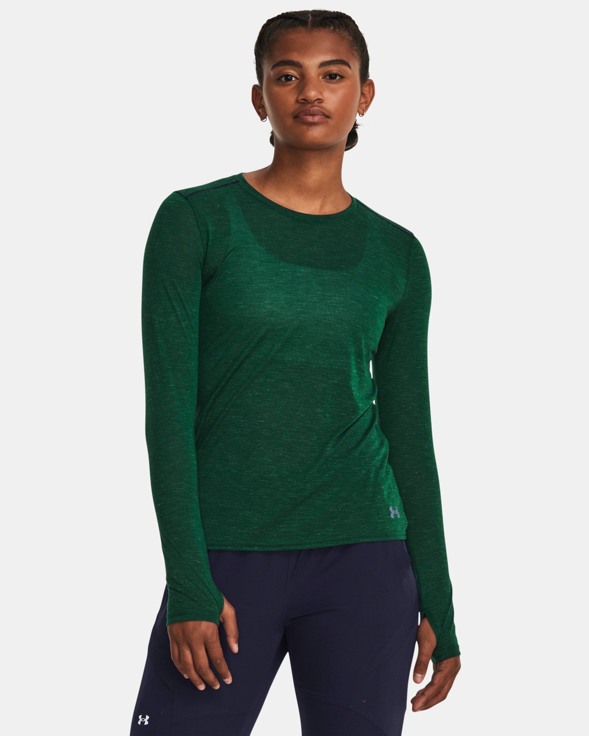 Under armour green long sleeve shirt on sale
