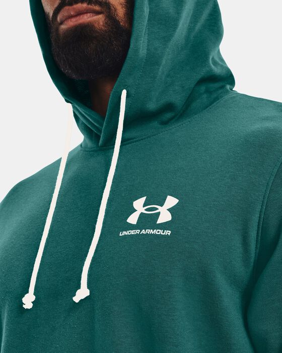 Men's UA Rival Terry Short Sleeve Hoodie image number 3