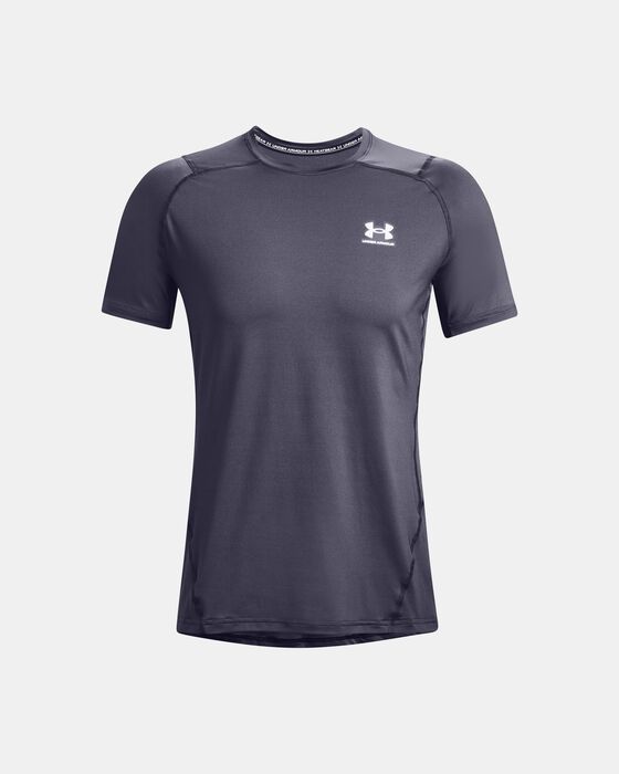 Men's HeatGear® Armour Fitted Short Sleeve image number 4