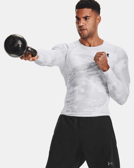 Men's UA Iso-Chill Compression Printed Long Sleeve image number 3