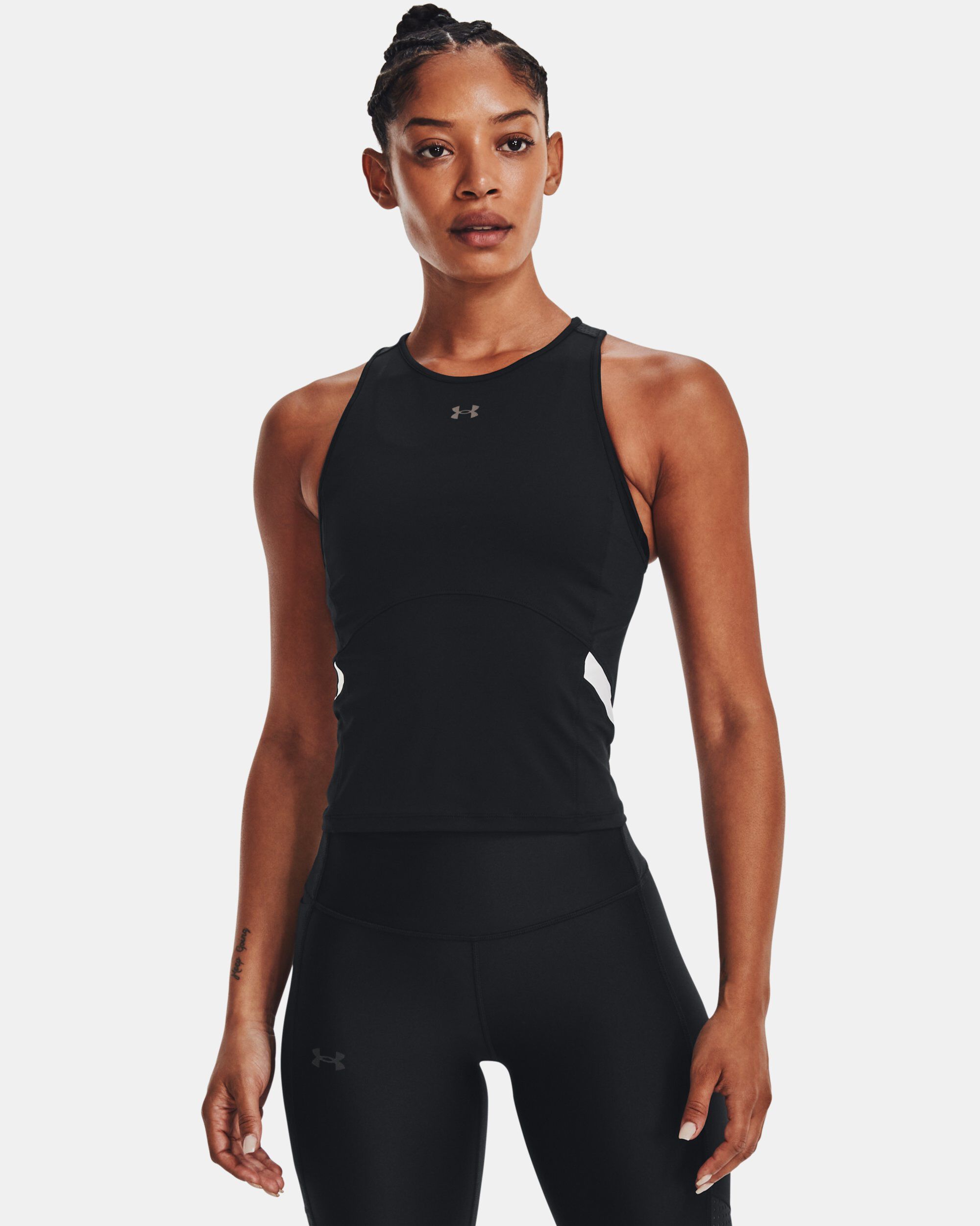 Women Tank Top Black White Tank Top in Dubai UAE Under Armour
