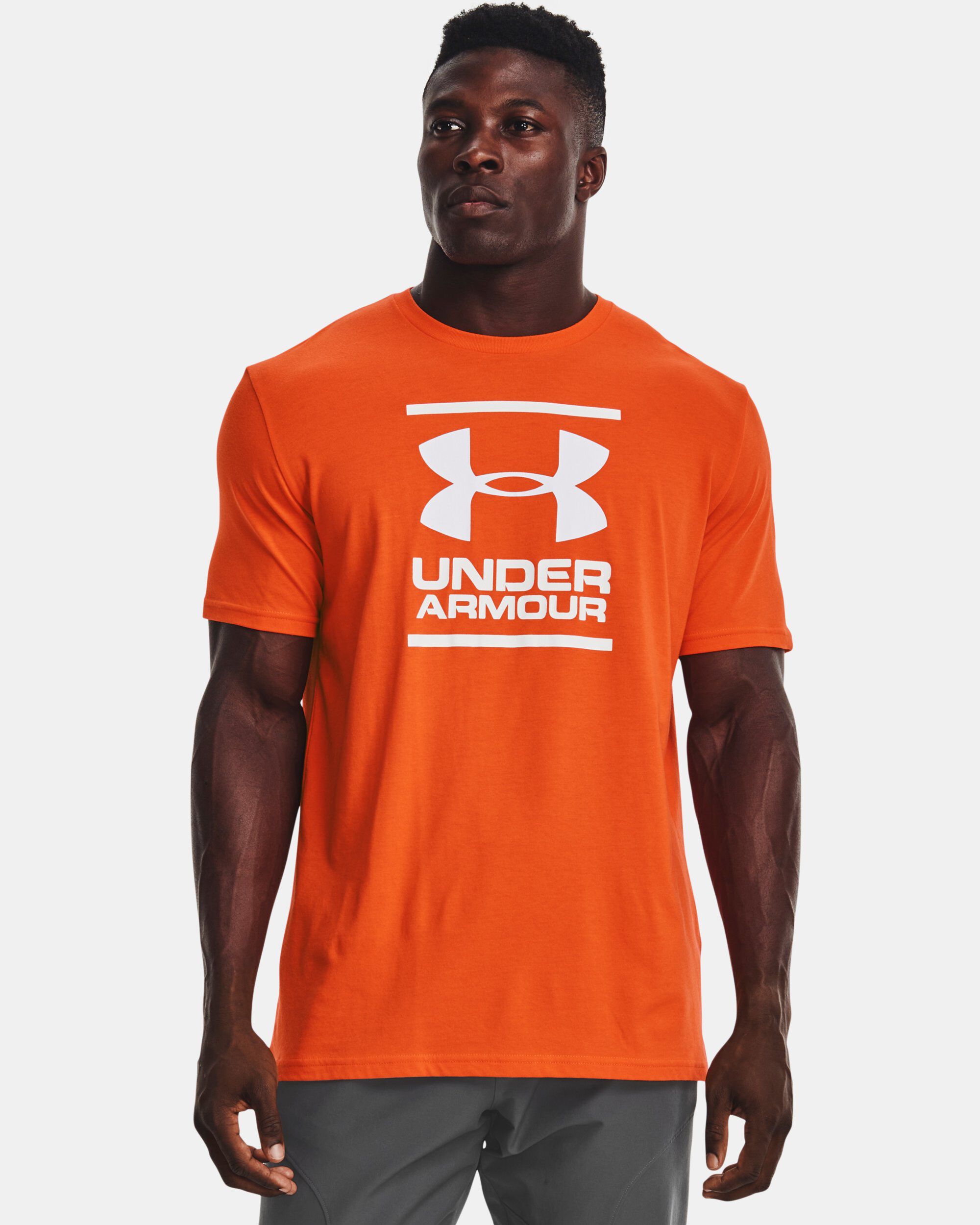 Orange under on sale armour t shirt