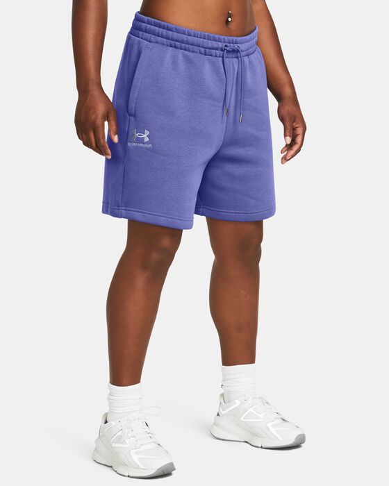 Women's UA Icon Fleece Boyfriend Shorts image number 0