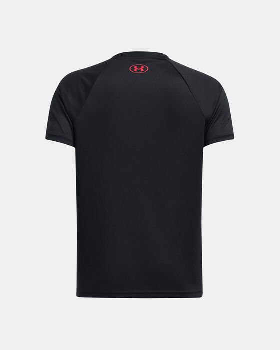 Boys' UA Tech™ Split Wordmark Short Sleeve image number 1