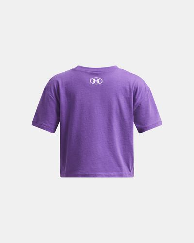 Girls' UA Crop Sportstyle Logo Short Sleeve