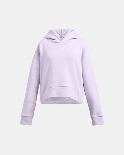 Girls' UA Rival Fleece Crop Hoodie