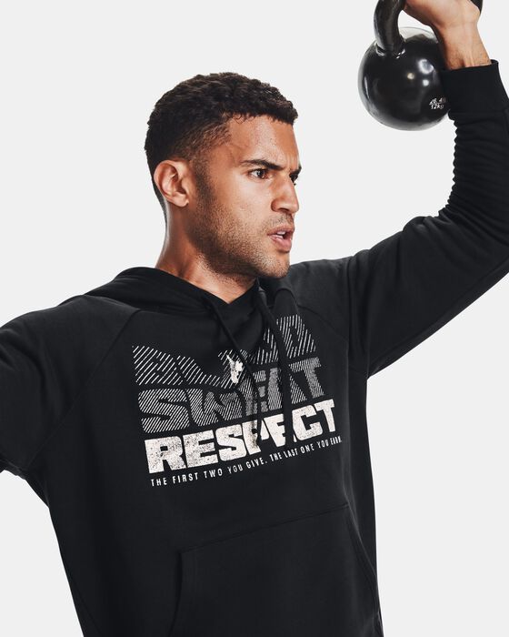 Men's Project Rock Rival Fleece Hoodie image number 4