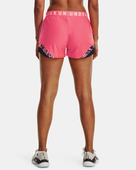 Women's UA Play Up 3.0 Tri Color Shorts image number 0