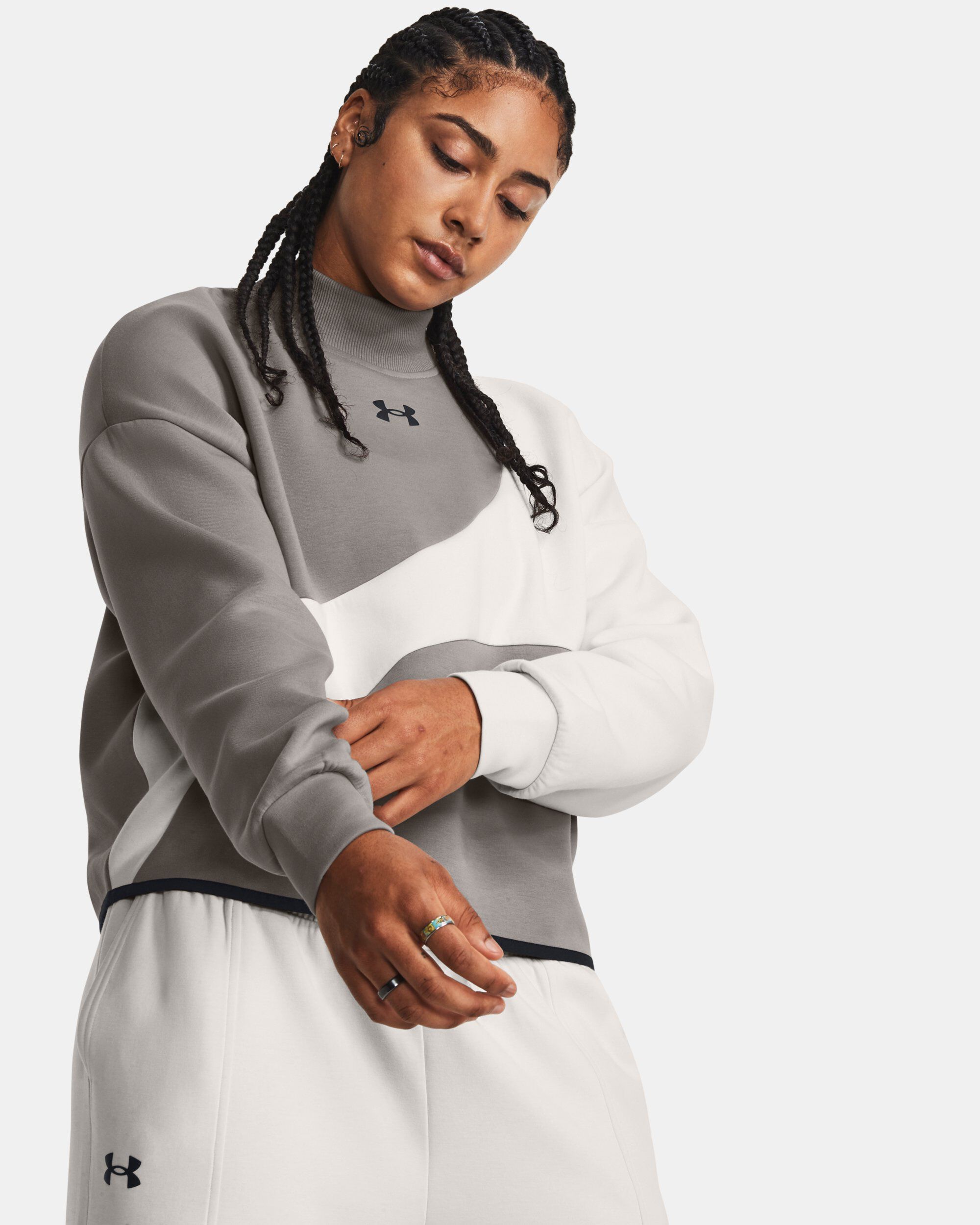 Women's ua rival fleece crop deals