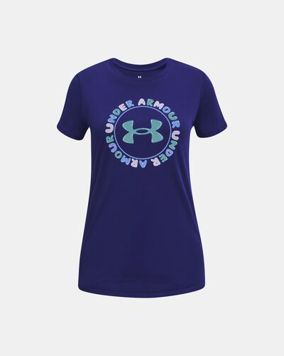 Girls' UA Tech™ Twist Wordmark Short Sleeve