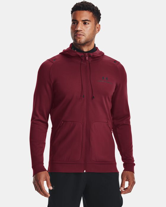 Under Armour Men's UA RUSH™ All Purpose Full-Zip Hoodie Red in Dubai, UAE