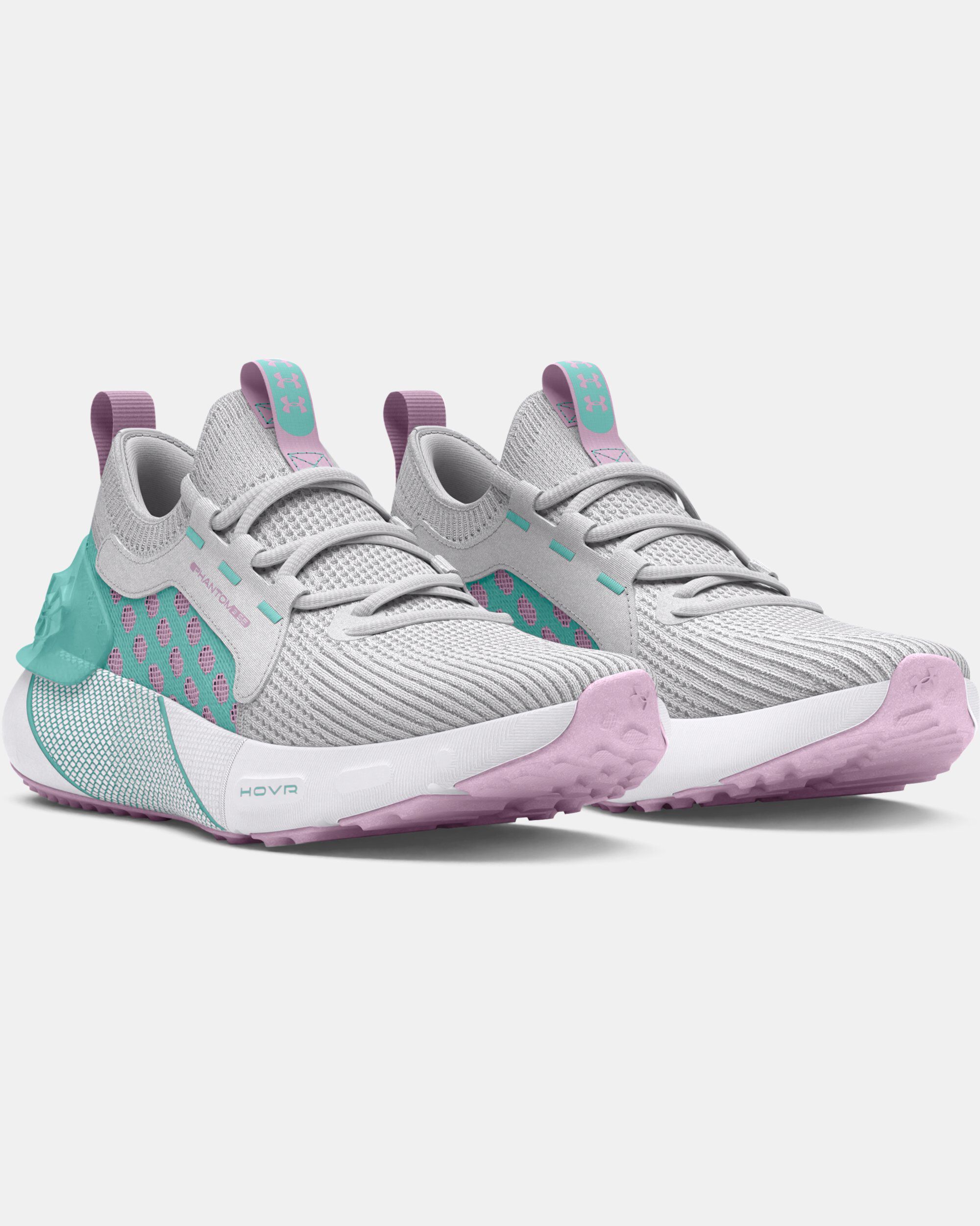 Buy Grade School UA HOVR Phantom 3 SE Running Shoes Grey in Dubai UAE Under Armour