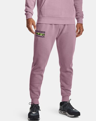 Buy Under Armour Kids' UA Rival Fleece Joggers Pink in KSA -SSS