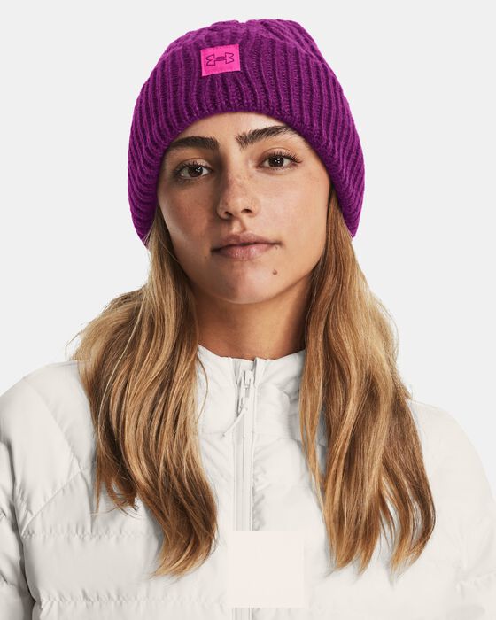 Women's UA Halftime Cable Knit Beanie image number 0