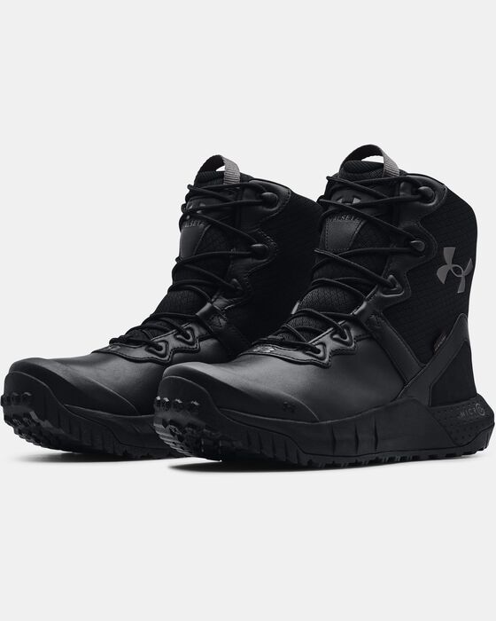 Men's UA Micro G® Valsetz Leather Waterproof Tactical Boots image number 3