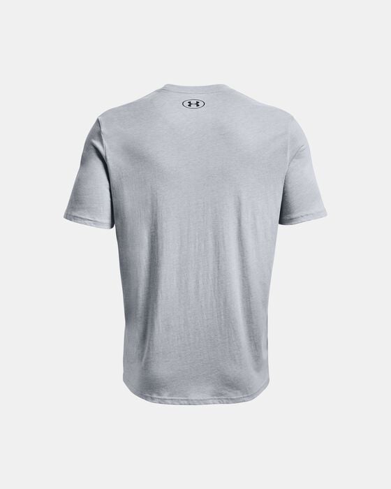 Men's UA Basketball Branded Wordmark Short Sleeve image number 5