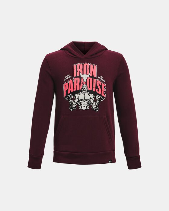 Boys' Project Rock Rival Fleece Home Gym Hoodie image number 0